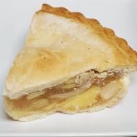 Apple Pie · Hot baked and juicy apple pie. 