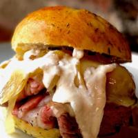 The Classic Special · Prime rib, Swiss cheese, caramelized onions and horseradish.