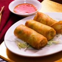 Deep Fried Spring Rolls · Vegetables. Rice paper or crispy dough filled with shredded vegetables. 