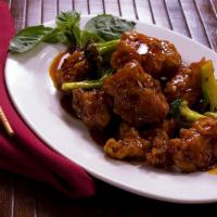 General Tao Chicken · Deep fried with sweet and spicy sauce.