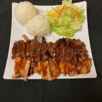 Chicken and Beef Teriyaki Combo · The best of both worlds. Our 100% fresh chicken plus our trimmed lean marinated beef topped ...
