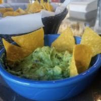 Home Made Guacamole · Avocado, cilantro, onions and fresh squeezed lime