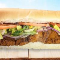Sarussi Chicken Tender Sandwich · Fried chicken tenders, mozzarella cheese, red onions, lettuce , tomatoes and honey mustard d...