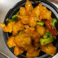General Tso's Chicken · Broccoli and bell pepper. Served with your choice of rice. Spicy.