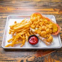 Authentic Nawlins Po' Boy's · Choice of fried shrimp, oysters, crawfish tails, smoked brisket or pulled pork on a leidenhe...