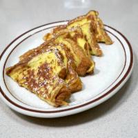 3. French Toast Special · Served with ham or 4 bacon strips or 4 sausage links or 2 sausage patties.