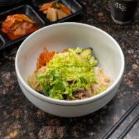 Bibimbap · Rice with vegetables. Choice of beef or tofu.