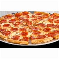Giant Create Your Own Pizza · Choice of 1 topping, topped with tomato sauce and 100% real cheese.