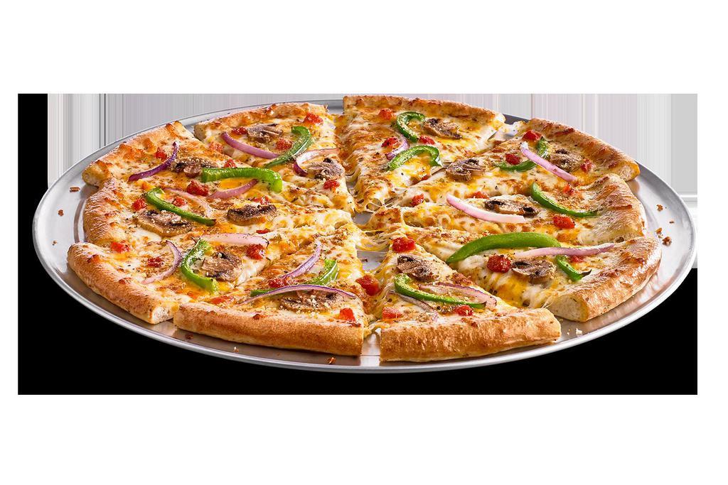 Giant Zesty Veggie Pizza · 