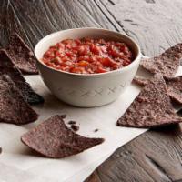 Blue Corn Chips & Salsa · Our salsa features fresh-made pico de gallo, hand-chopped cilantro and fresh-squeezed lime j...