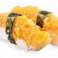 Ebi - Ten Nigiri · Shrimp tempura.  2 pcs