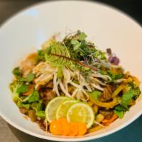 NEW!!!  Yaki Udon · Thick Japanese rice noodles, vegetables and your choice of protein tossed in a bold & savory...