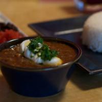 Tokyo Curry · Curry laden with ground beef, carrots, green peppers and onions. Hearty and sweet!