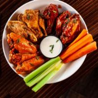 Buffalo Wings · served with blue cheese dressing