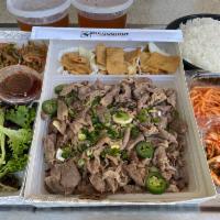 Bulgogi Family Meal · Bulgogi served with rice, salad, miso soup & a variety of seasonal side dishes. Feeds 4-6 pe...