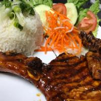 Grilled Pork Chop Rice · 