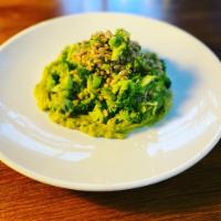 Chef's Super Salads · Broccoli, seasonal grains, avocado puree in white wine vinegar with lemon, chili powder, hon...