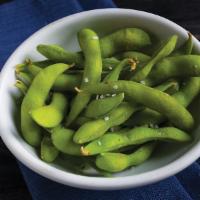 Edamame · Boiled green soybeans.
