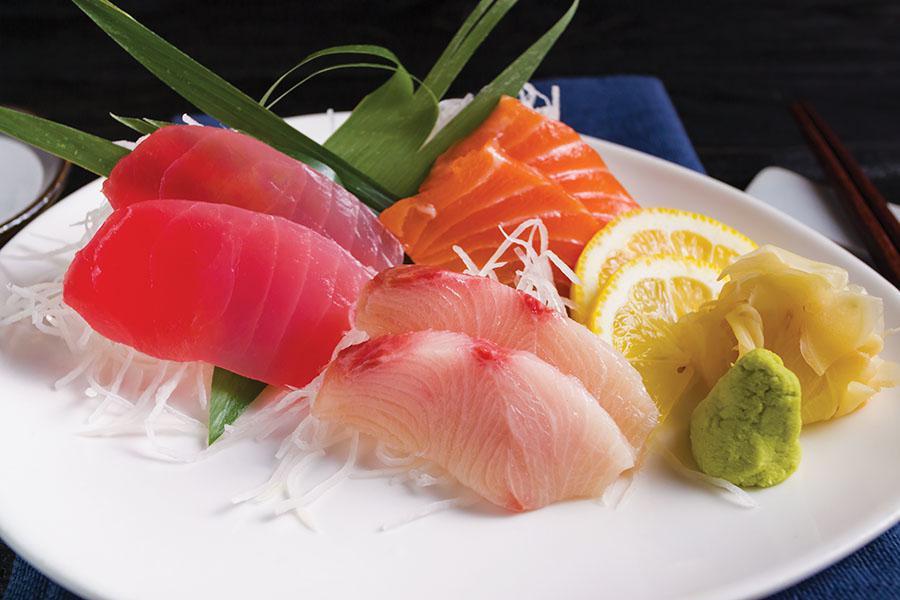 Sashimi Appetizer · 2p tuna, 2p salmon, 2p yellow tail sashimi