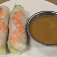 2. Goi Cuon · 2 pieces. Summer rolls with shrimp and pork or shrimp and chicken; served with a dipping pea...