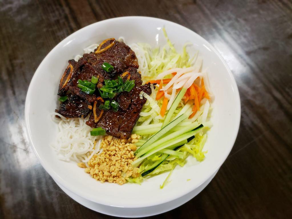 15. Bun Bo Nuong · Vermicelli with grilled beef short ribs.