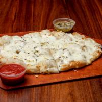 PANE AL FORMAGGIO* · Cheesy garlic bread. Garlic oil, mozzarella, and Parmesan cheese, oregano, and your choice o...
