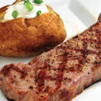 Kirby’s Sirloin · 9 oz. fire-grilled certified Angus sirloin.