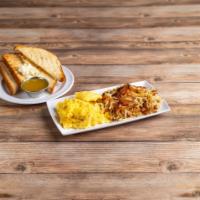 2 Eggs Your Way · Two eggs any style, breakfast potatoes, toast.