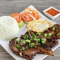 Pork Chop with Rice · Com Suon Nuong