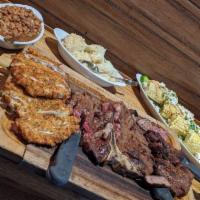 West Texas Feast · A 20 porterhouse, two chicken breasts grilled or fried, and your choice of 12 oz sirloin or ...