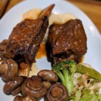 Beef Short Rib · In-house smoked for 8 lon hours to release a deep rich flavor that is tender and bold drizzl...