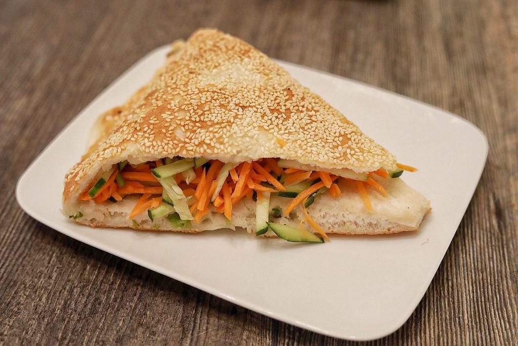 24. Sesame Pancake Sandwich with Vegetable · 