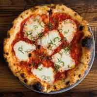 MARGHERITA · House-made mozzarella, house red sauce and basil