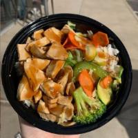 Plant Based Chik'n  · Go Plant-based with grilled marinated Chik'n, with wok seared vegetables (carrots, broccoli,...
