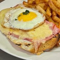 Croque Madame Sandwich · Fried egg with madame.