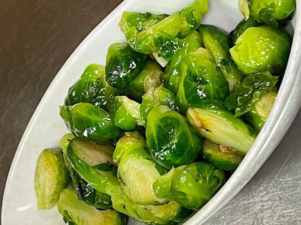 Sauteed Garlic Brussels Sprouts · 