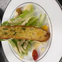Caesar Salad Lunch · Comes with roasted peppers, spicy pumpkin seeds, cherry tomato, and shaved Parmesan.