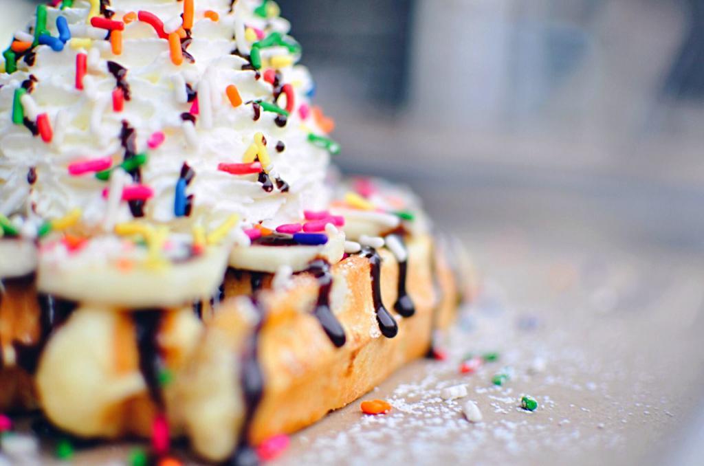 Build Your Own Waffle · Start with our golden Liege waffle and then make it your own from our selection of toppings!