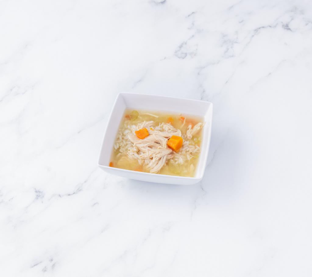 Chicken Soup · Served with rice, tortellini or noodles.