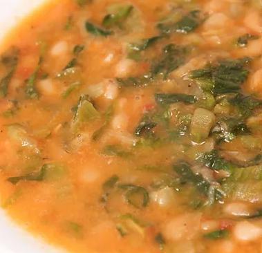 Lentil Soup · Freshly cooked savory lentil soup.