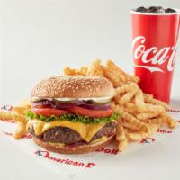 Burger Combo · Served with fries and drink.