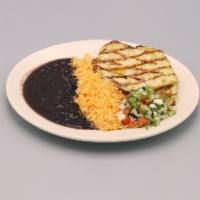 Chicken Breast · Served with pico de gallo, rice & beans OR  Tostones & guacamole. 