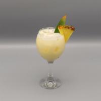 Pina chulada · Tito’s vodka, coconut rum, passion fruit, lime juice, pineapple juice and coconut.