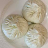Steamed Vegetable Buns ·  Filled with spinach and mushrooms (3pcs)