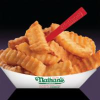 Original Crinkle-cut Fries · Nathan's famous crinkle cut fries