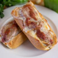 Meatball Sandwich · Served with marinara and provolone. Served hot unless otherwise specified.

