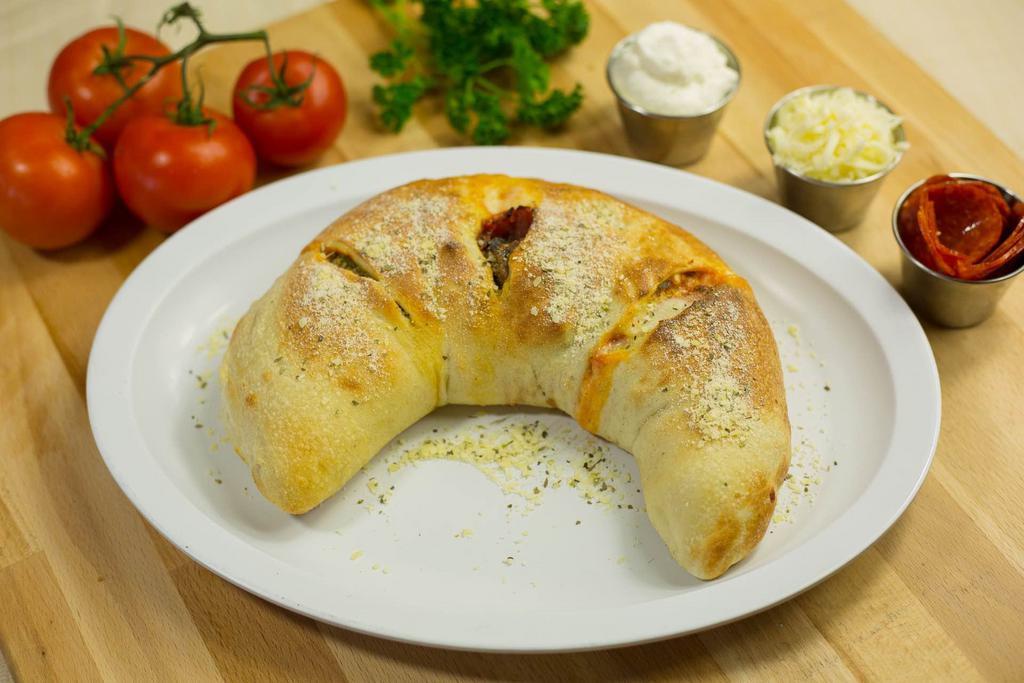 The Original Calzone · Salami, mozzarella, ricotta, and pizza sauce.