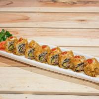 Atlantic Roll  · Fried. Includes tuna, avocado, shrimp sauce, eel sauce, and spicy sauce. Hot and spicy.
