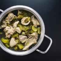   Cantonese Sauerkraut Hog Maw Chicken Pot 鹹酸菜豬肚雞湯（一食） · Please note that this is Not hot pot style, it does not include raw ingredients in the hot p...