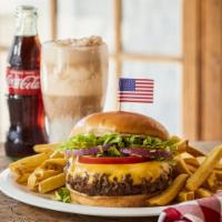 Cheeseburger · American, cheddar, pepper jack, or Swiss.